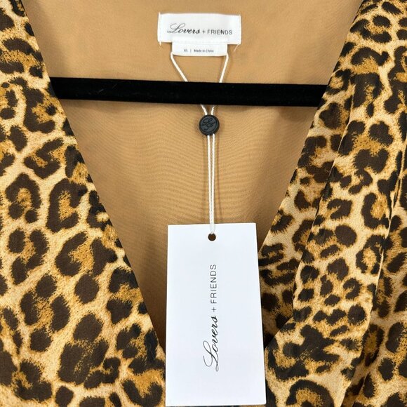 NWT Lovers + Friends Ajax Mini Dress Cheetah Leopard Print XS - Picture 8 of 11